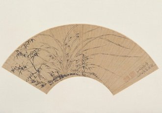 马守真兰竹图扇页