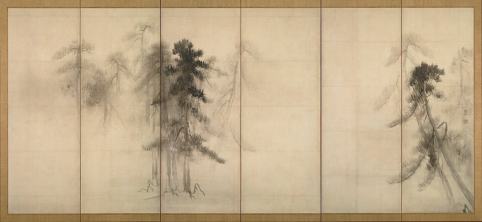 松林図（右隻）