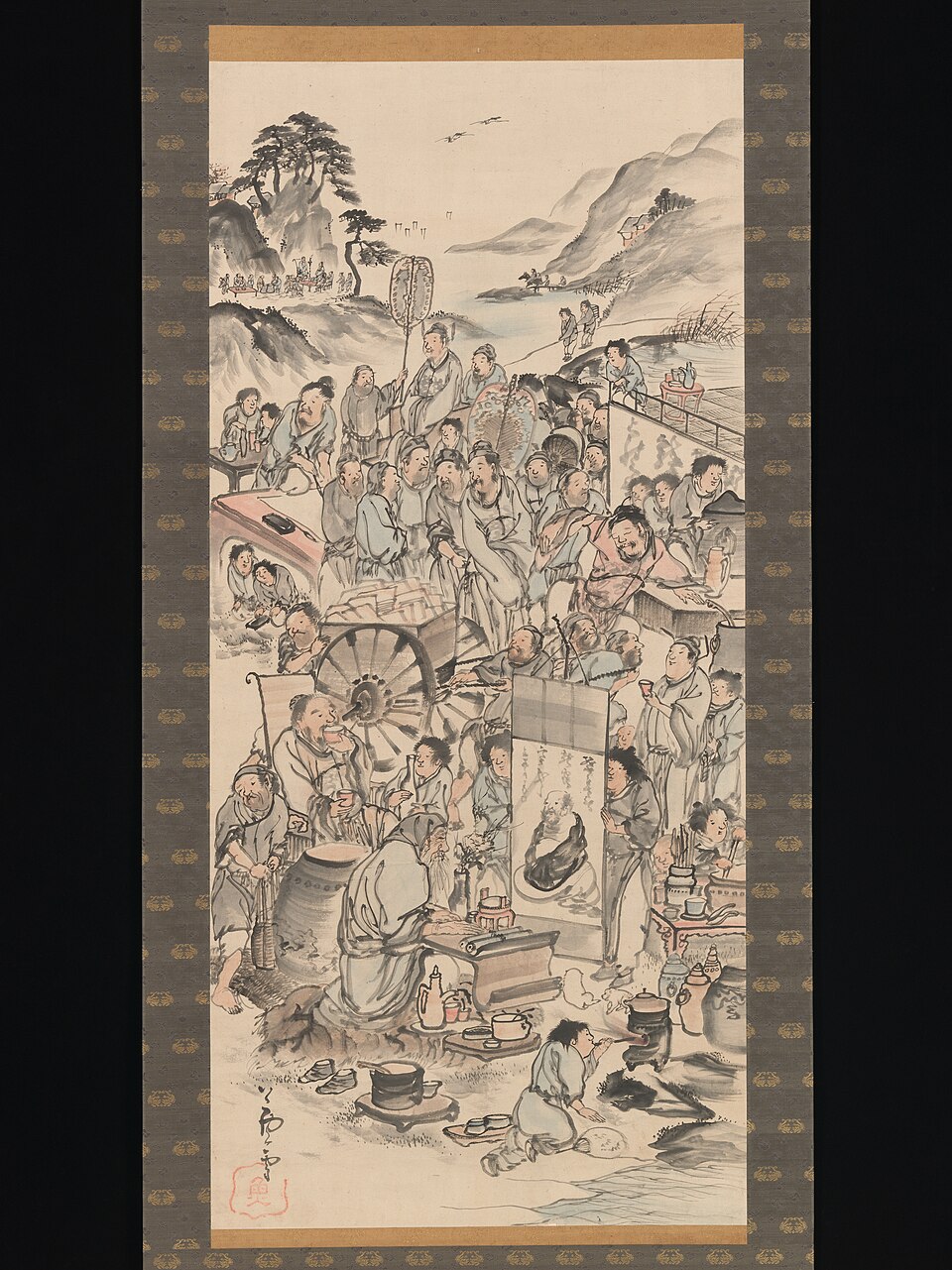 飲中八仙図