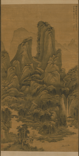 王翚关山秋霁轴