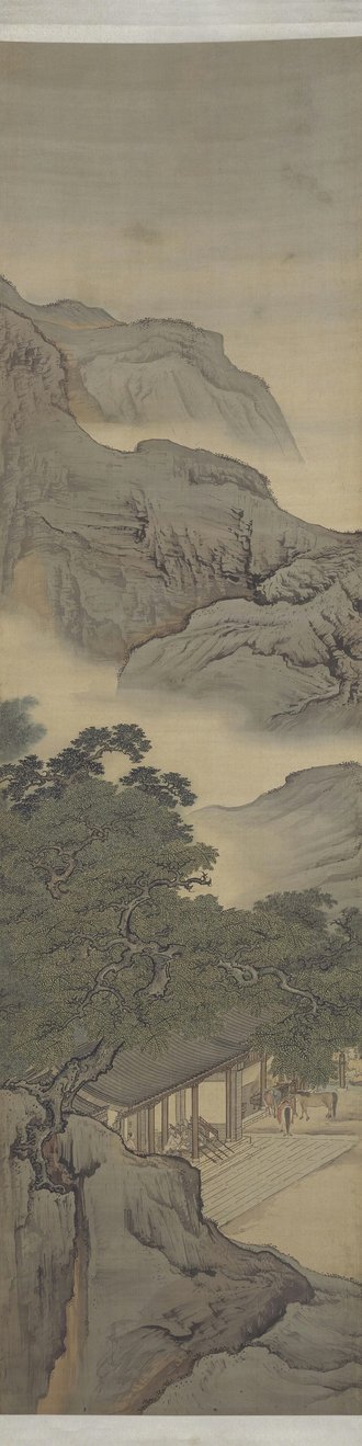 袁江竹苞松茂图屏