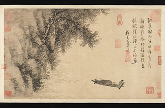 吴镇《渔父图》轴