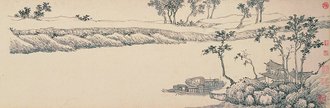 明  沈周  京口送别图卷