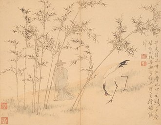 清  罗聘  山水花卉册