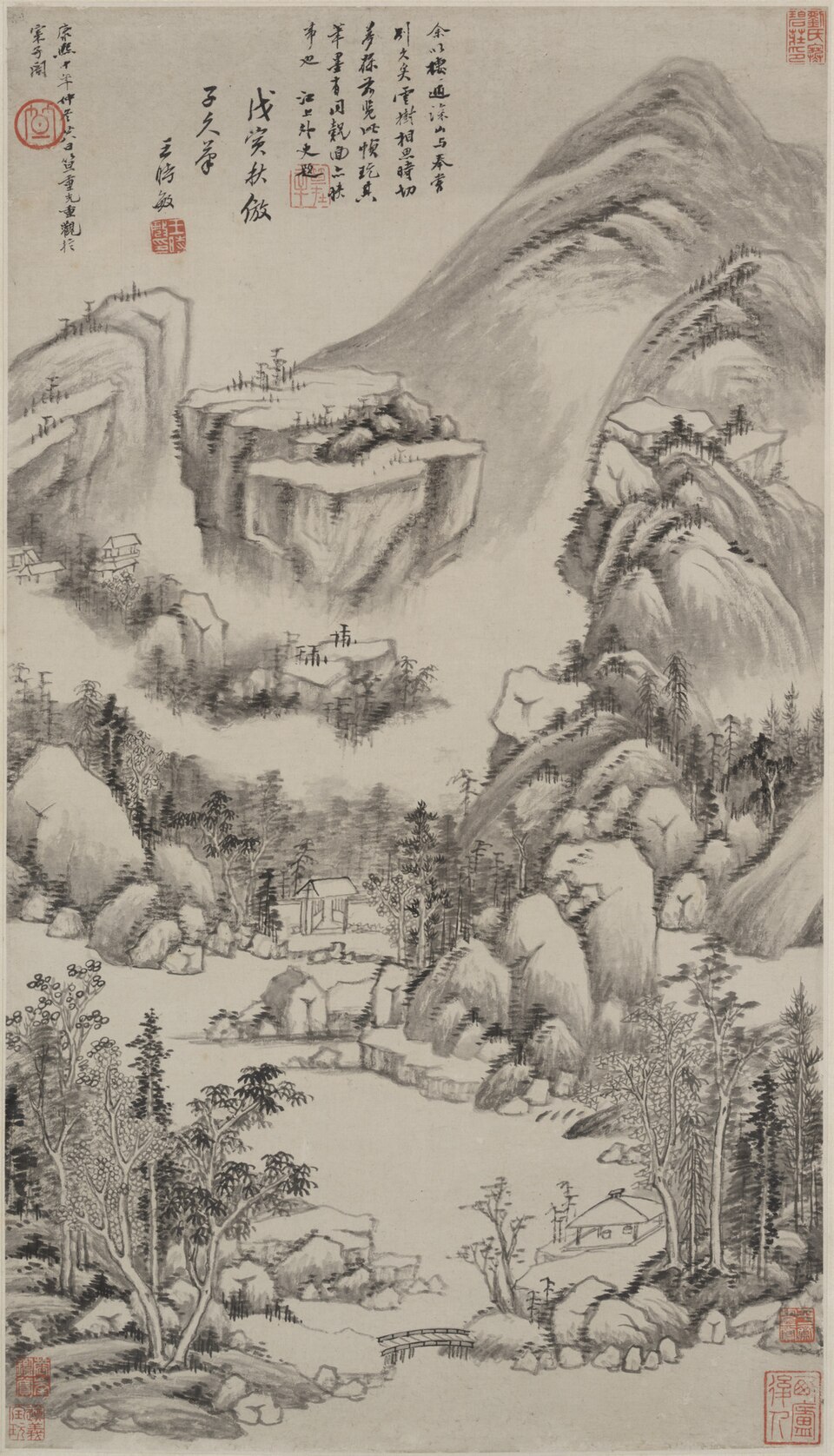Landscape in the style of Huang Gongwang