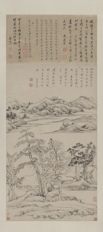 董其昌高逸图轴