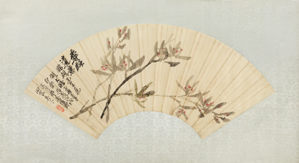 吴俊卿兰花扇页