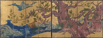 檜図屏風
