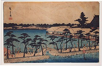 The Lotus Pond at Shinobugako, from the series entitled Famous Places in the Eastern Capital