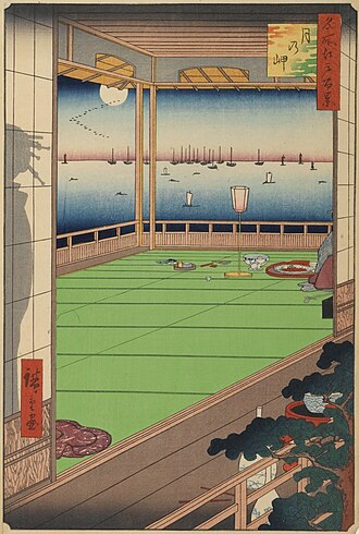 名所江戸百景 月の岬
