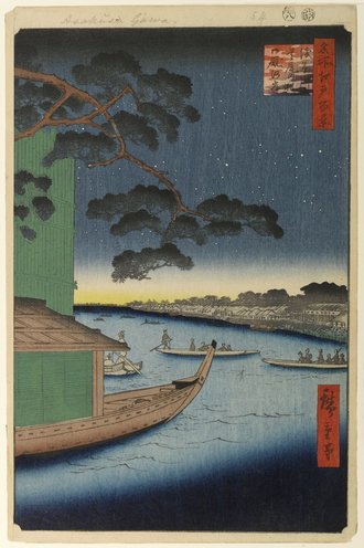 名所江戸百景 浅草川首尾の松御厩河岸