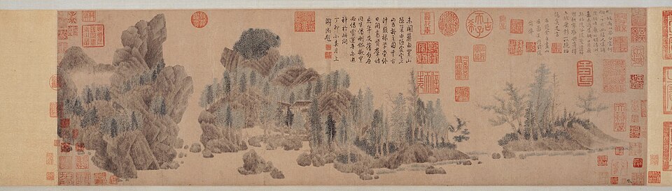元 钱选 浮玉山居图卷