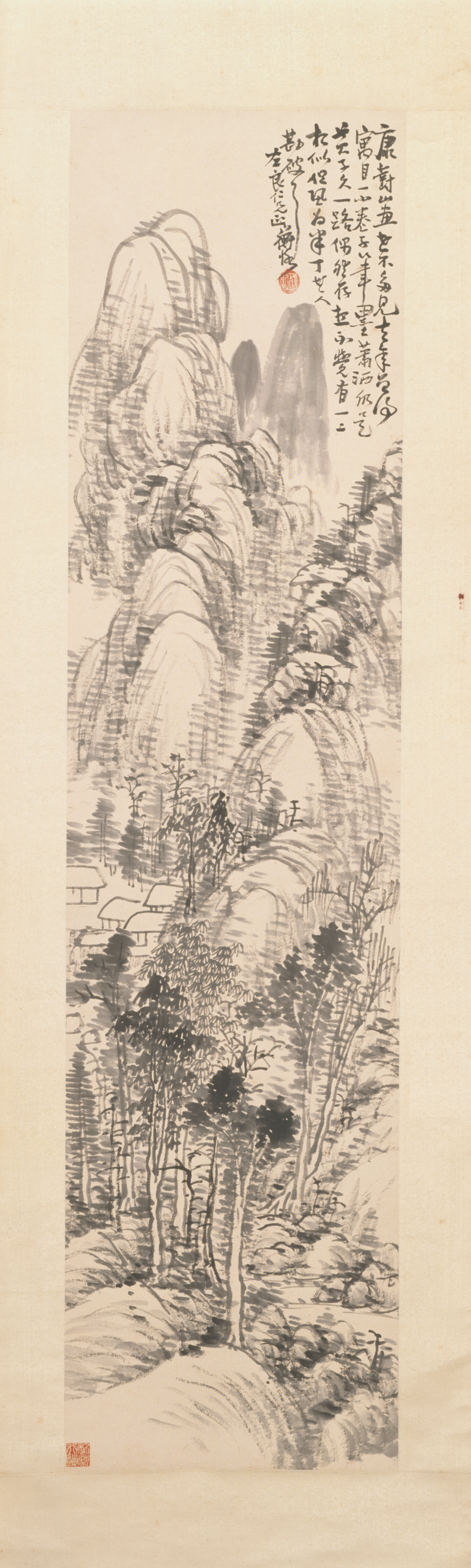 陈师曾山水图轴