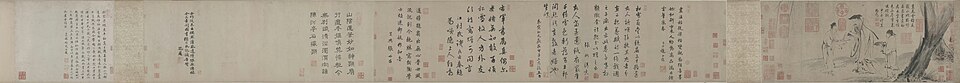 梁楷（传）右军书扇图卷