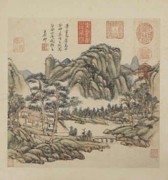 王原祁卢鸿草堂十志图册