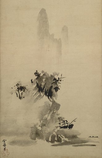 破墨山水図