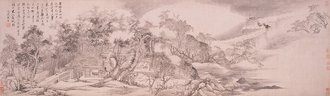 清  吴历  葑溪会琴图卷