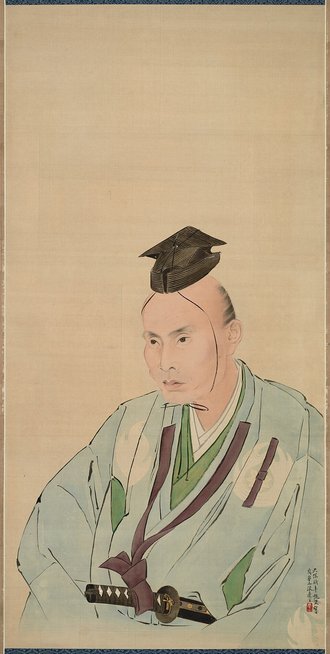 鷹見泉石像