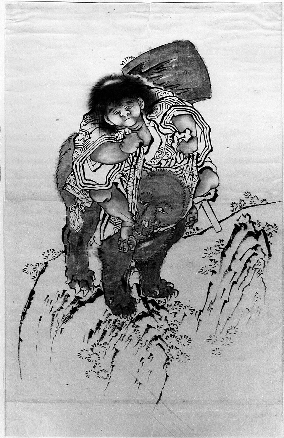 Sakata Kintoki Riding on Bear's Back