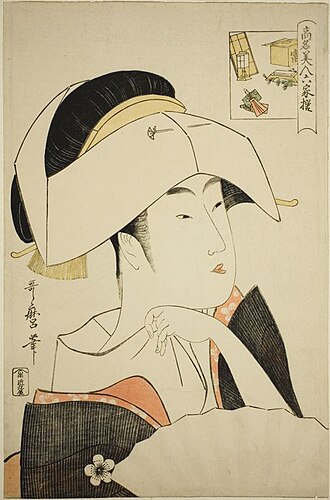 高名美人六家撰 富本豊雛