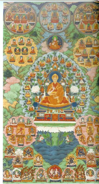 Portrait of the Qianlong emperor as the bodhisattva Manjushri