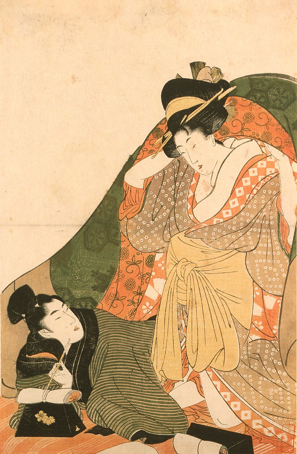 布団下の男女