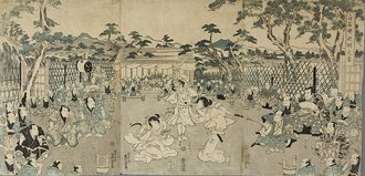 Sisters Avenging their Father's Death (from Kabuki Play 'Shiraishi')
