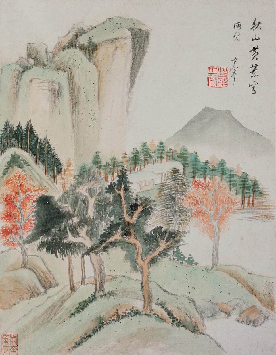 明  董其昌  小景八幅册