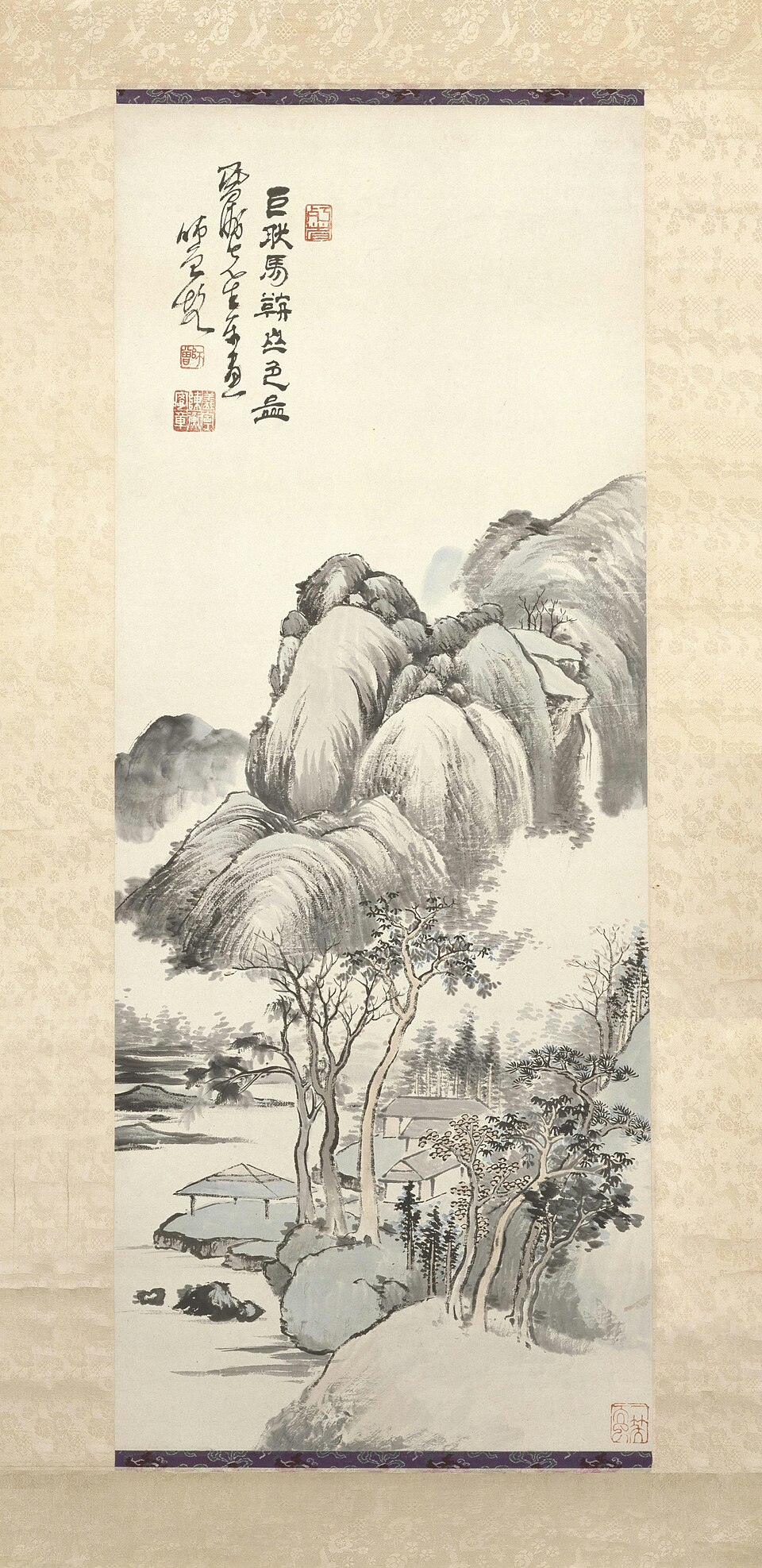 陈师曾山水图轴