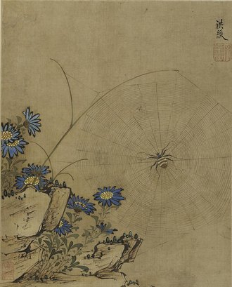 明 陈洪绶 花鸟草虫册（10开）