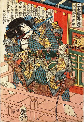 本朝水滸伝豪傑八百人一個 里見八犬子の内 犬塚信乃戌孝・犬飼見八信道