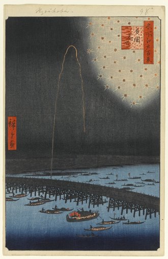 名所江戸百景 両国花火